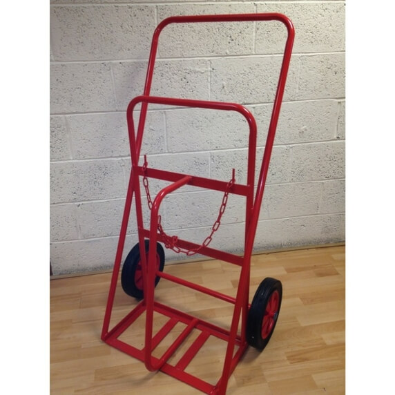 Reflex KBH01 Heavy Duty Twin Gas Cylinder Trolley with Solid Rubber Tyres