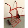 Reflex KB21 Twin Gas Cylinder Trolley (1 x Oxygen or 1 x Acetylene) with 30cm Solid Rubber Wheels