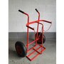 Reflex KB02 Twin Plus Gas Cylinder Trolley (1 x Oxygen or 1 x Acetylene) with Pneumatic Wheels