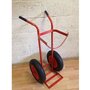 Reflex KB08 Single Gas Bottle Trolley (1 x Oxygen or 1 x Acetylene) with 16