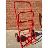 Reflex KBS01 Twin Superior Gas Cylinder Trolley (2 x Oxygen or Acetylene) with 30cm Solid Rubber Wheels