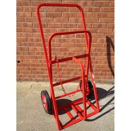 Reflex KBS01 Twin Superior Gas Cylinder Trolley (2 x Oxygen or Acetylene) with 30cm Solid Rubber Wheels