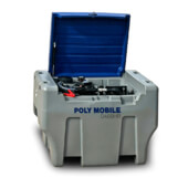 DyMac Poly Mobile D400HR Diesel Dispensing Tank with 10m Hose Reel