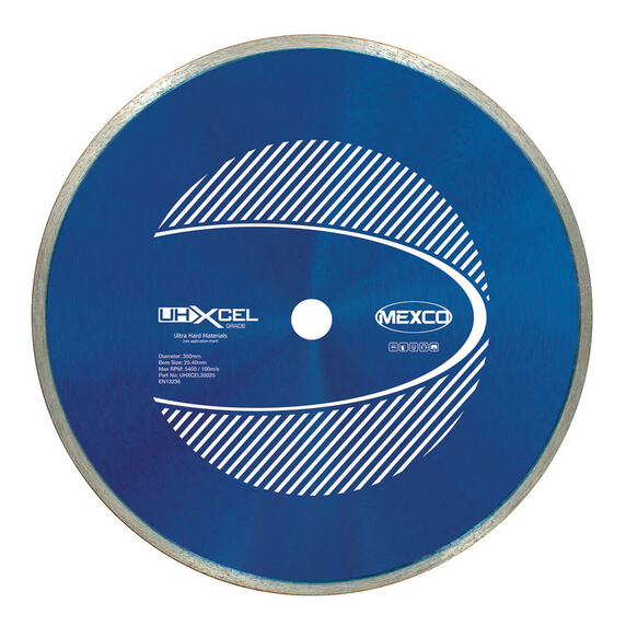 Mexco UHXCEL 350mm Ultra Hard Materials Diamond Blade