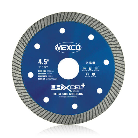 Mexco UHXCEL+ 115mm Ultra Hard Plus Diamond Blade