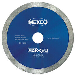 Mexco CMX90 105mm Ceramic Tile Diamond Blade