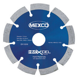 Mexco HMXCEL 115mm Hard Materials Diamond Blade