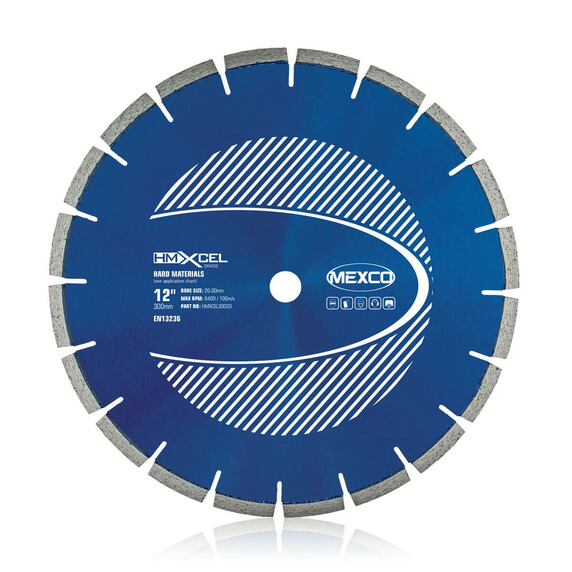 Mexco HMXCEL 300mm Hard Materials Diamond Blade