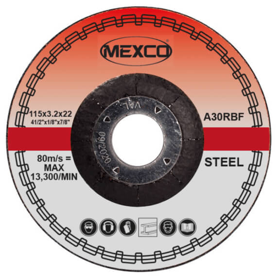 Mexco 115mm Metal Abrasive Wheel