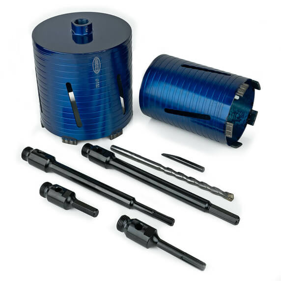 Mexco DCXCEL 8-Piece Slotted Dry Core Drill Set