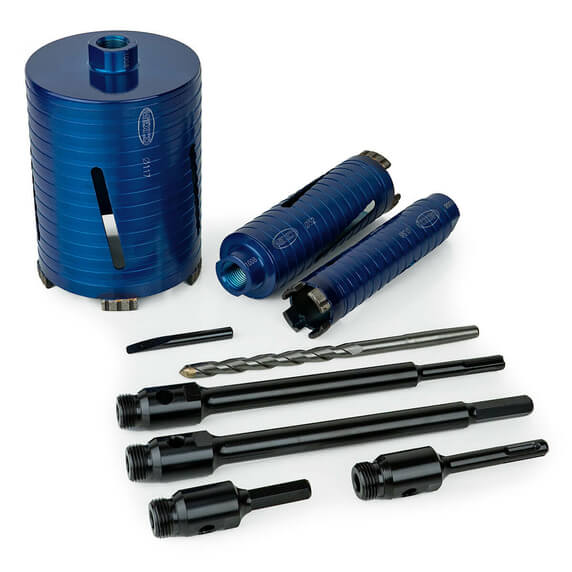 Mexco DCXCEL 9-Piece Slotted Dry Core Drill Set