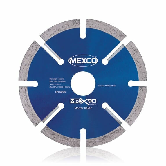 Mexco MRX90 115mm Mortar Raking Diamond Blade