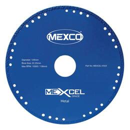 Mexco MEXCEL 125mm Vacuum Brazed Metal Cut Diamond Blade