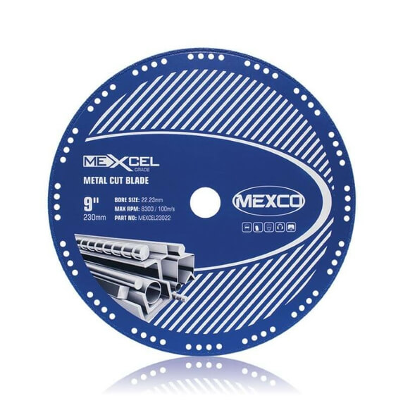 Mexco MEXCEL 230mm Vacuum Brazed Metal Cut Diamond Blade