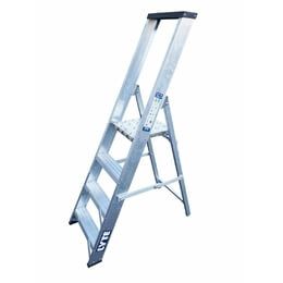 Lyte NBSBP4 Industrial Aluminium Platform Stepladder with Tool Tray (4 Tread - 1.4m)