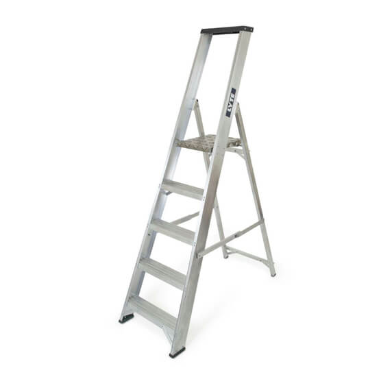 Lyte NBSBP5 Industrial Aluminium Platform Stepladder with Tool Tray (5 Tread - 1.6m)