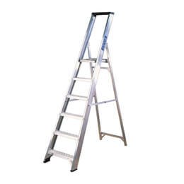 Lyte NBSBP6 Industrial Aluminium Platform Stepladder with Tool Tray (6 Tread - 1.8m)