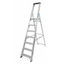 Lyte NBSBP7 Industrial Aluminium Platform Stepladder with Tool Tray (7 Tread - 2m)