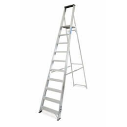 Lyte NBSBP10 Industrial Aluminium Platform Stepladder with Tool Tray (10 Tread - 2.7m)