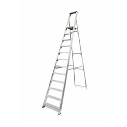 Lyte NBSBP12 Industrial Aluminium Platform Stepladder with Tool Tray (12 Tread - 3.1m)