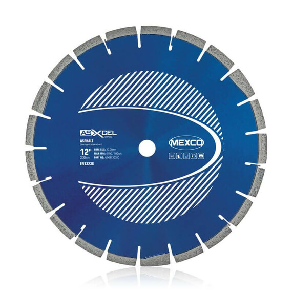 Mexco ASXCEL 300mm Asphalt Cutting Diamond Blade