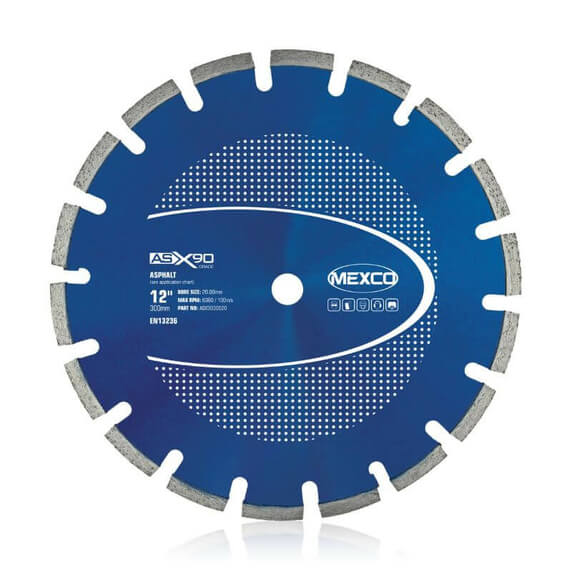 Mexco ASX90 300mm Asphalt Cutting Diamond Blade