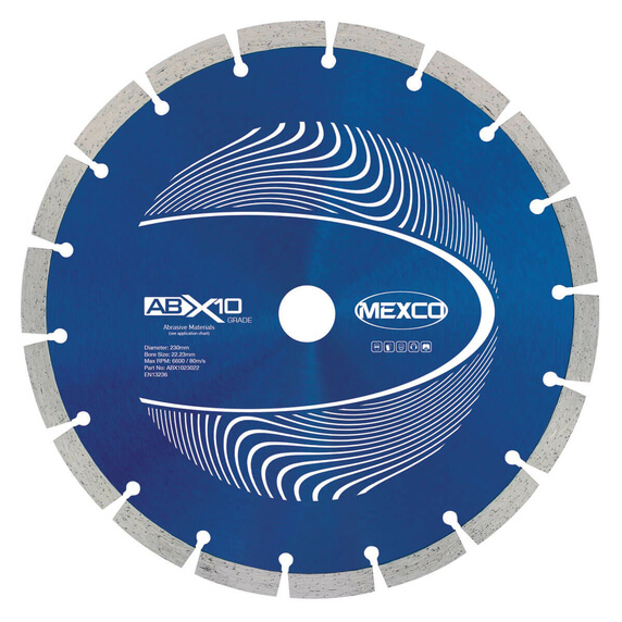 Mexco ABX10 230mm Abrasive Materials Diamond Blade