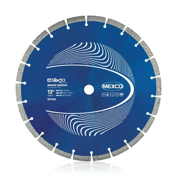 Mexco ABX10 300mm Abrasive Materials Diamond Blade