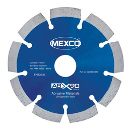 Mexco ABX90 115mm Abrasive Materials Diamond Blade