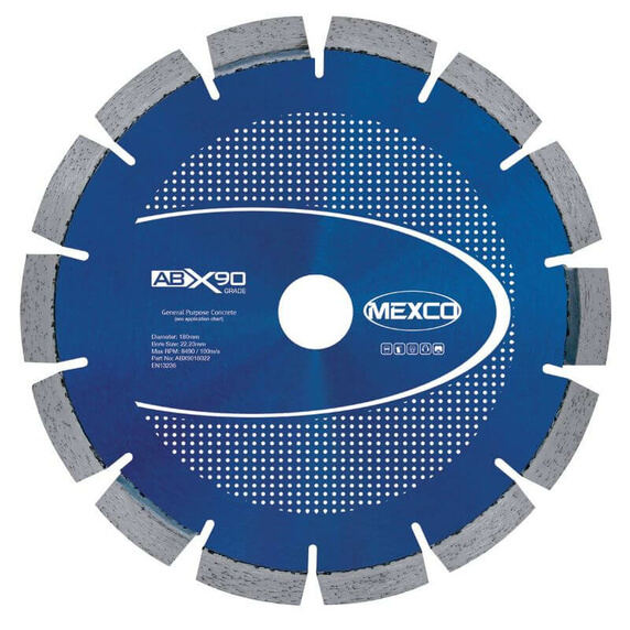 Mexco ABX90 180mm Abrasive Materials Diamond Blade