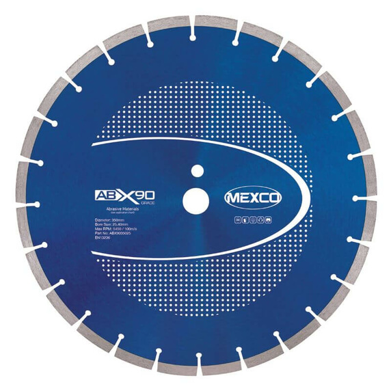 Mexco ABX90 350mm Abrasive Materials Diamond Blades