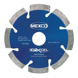 Mexco DPXCEL 115mm Dual Purpose Abrasive Diamond Blade