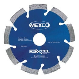 Mexco DPXCEL 125mm Dual Purpose Abrasive Diamond Blade