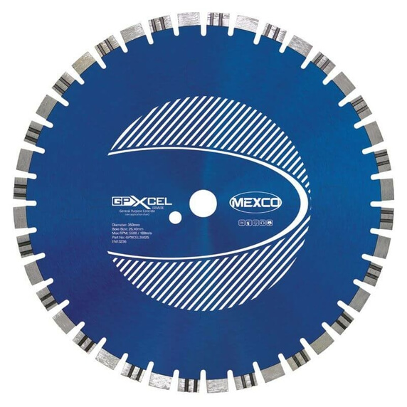 Mexco GPXCEL 350mm General Purpose Concrete Diamond Blades