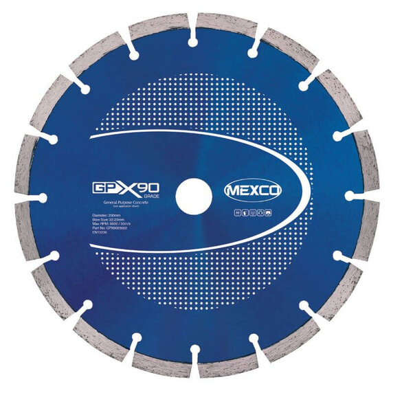 Mexco GPX90 230mm General Purpose Concrete Diamond Blade