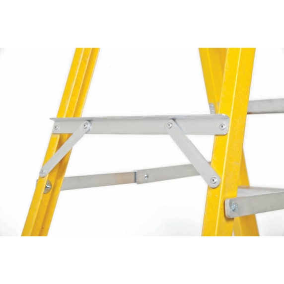 Lyte NGFBB4 Heavy Duty Fibreglass Swingback Stepladder with Tool Tray (4 Tread - 790mm)