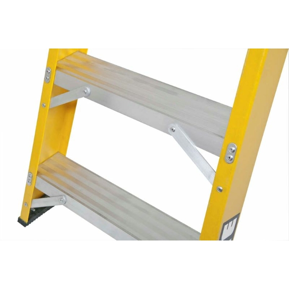 Lyte NGFBB4 Heavy Duty Fibreglass Swingback Stepladder with Tool Tray (4 Tread - 790mm)