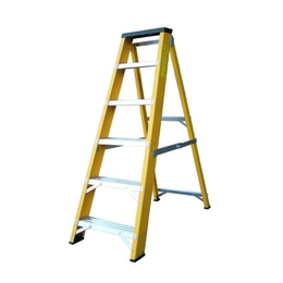 Lyte NGFBB6 Heavy Duty Fibreglass Swingback Stepladder with Tool Tray (6 Tread - 1.2m)