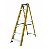 Lyte NGFBB7 Heavy Duty Fibreglass Swingback Stepladder with Tool Tray (7 Tread - 1.4m)