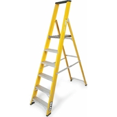 Lyte NGFBP6 Heavy Duty Fibreglass Platform Stepladder with Tool Tray (6 Tread - 1.25m)