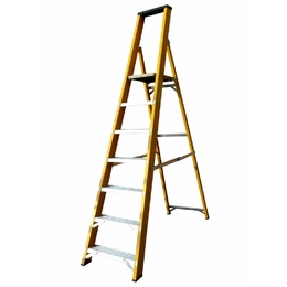 Lyte NGFBP7 Heavy Duty Fibreglass Platform Stepladder with Tool Tray (7 Tread - 1.47m)