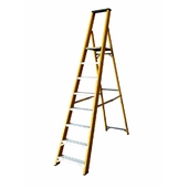 Lyte NGFBP8 Heavy Duty Fibreglass Platform Stepladder with Tool Tray (8 Tread - 1.7m)