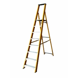 Lyte NGFBP8 Heavy Duty Fibreglass Platform Stepladder with Tool Tray (8 Tread - 1.7m)