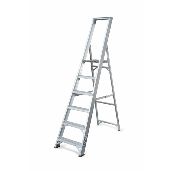 Lyte NESP6 Industrial Aluminium Platform Stepladder (6 Tread - 1.87m)