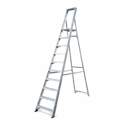 Lyte NESP10 Industrial Aluminium Platform Stepladder (10 Tread - 2.7m)