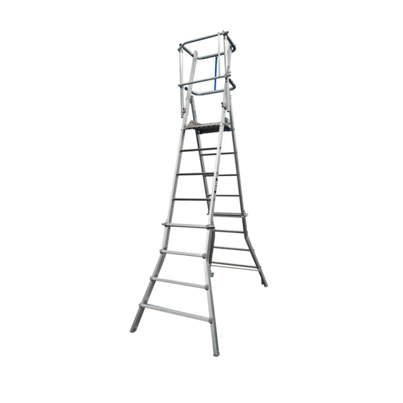 Lyte MultiLyte ML46A Aluminium Telescopic Podium Step Ladder (1.1m - 1.62m Platform)