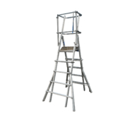 Lyte MultiLyte ML46A Aluminium Telescopic Podium Step Ladder (1.1m - 1.62m Platform)