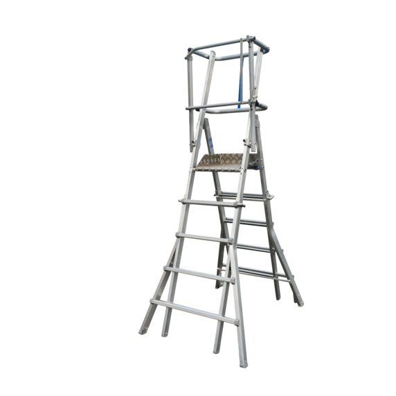 Lyte MultiLyte ML46A Aluminium Telescopic Podium Step Ladder (1.1m - 1.62m Platform)