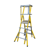 Lyte MultiLyte ML46GF Glassfibre Telescopic Podium Step Ladder (1.1m - 1.62m Platform)