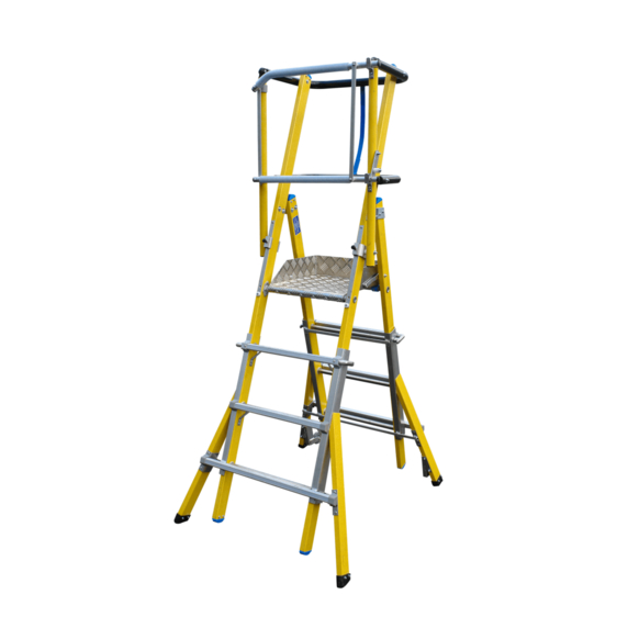 Lyte MultiLyte ML46GF Glassfibre Telescopic Podium Step Ladder (1.1m - 1.62m Platform)